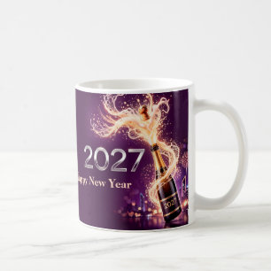 Caneca De Café Feliz Ano Novo 2027 Celebração