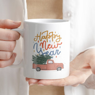 Caneca De Café Feliz ano novo Café Típica Típica de Tea Trendênci