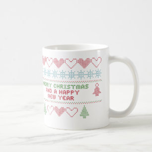 Caneca De Café feliz ano novo de xmas alegre