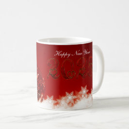 Caneca De Café Feliz ano novo, Floco de Neve