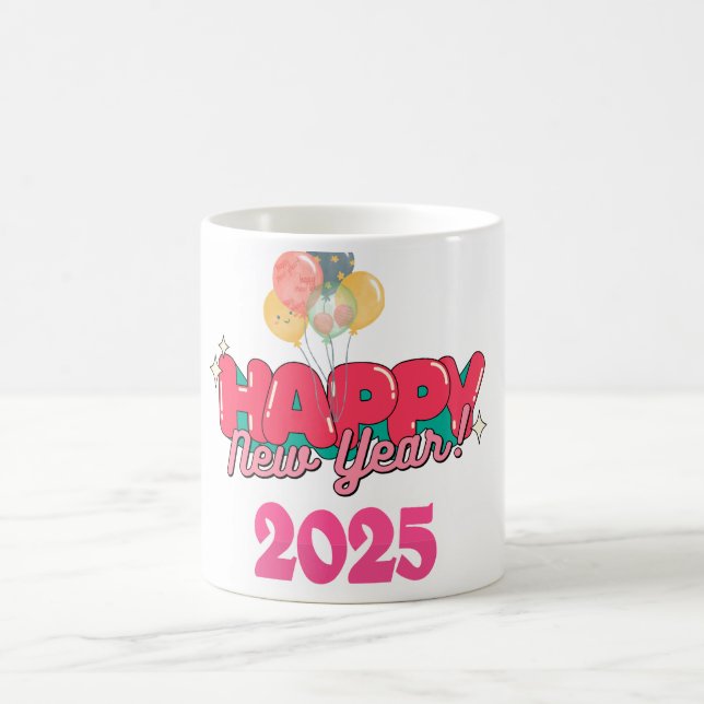 Caneca De Café Feliz ano novo Mug 2025 (Centro)