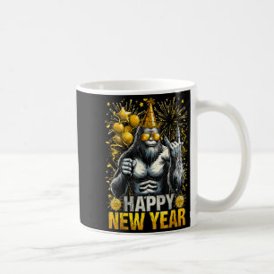 Caneca De Café Feliz Ano Novo Retro 2026 Amantes do Pé Grande Ano