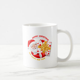 Caneca De Café Feliz ano novo Santa Claus