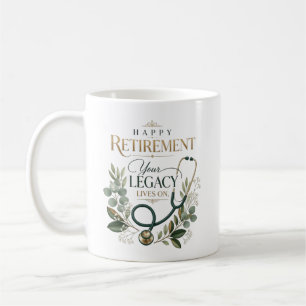 Caneca De Café Feliz Aposentadoria Doutor Nome Personalizado