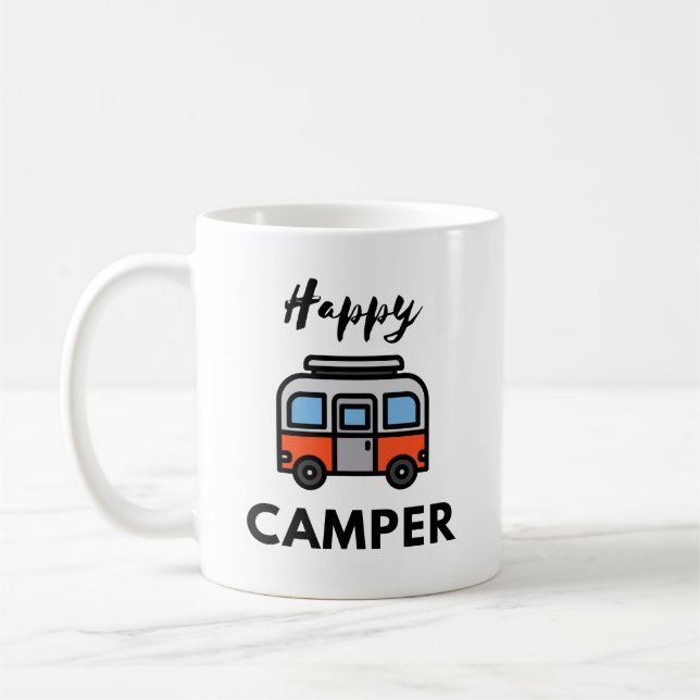 Caneca de Café Feliz Aventureiro – Caneca Divertid (Esquerda)