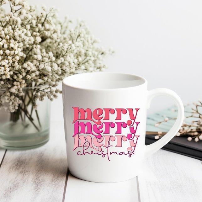 Caneca De Café Feliz Bebendo de Natal (Criador carregado)