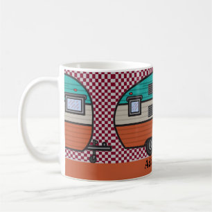Caneca De Café Feliz Camper, adicione texto, café