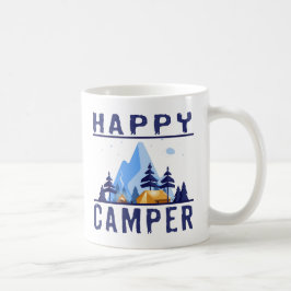 Caneca De Café Feliz Camper Clássico Mug