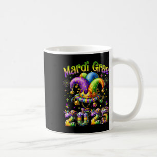 Caneca De Café Feliz Carnaval de 2025 Mardi Gras Jester O