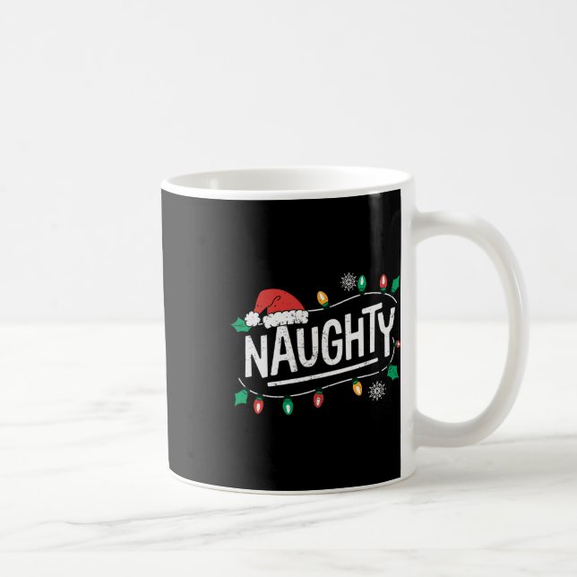 Caneca De Café Feliz Casal de Natal Engraçado (Direita)