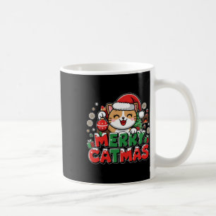 Caneca De Café Feliz Catmas Papais noeis de Decoração do Natal Ga