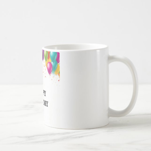 Caneca De Café "Feliz Celebração de Aniversário Mug (Direita)