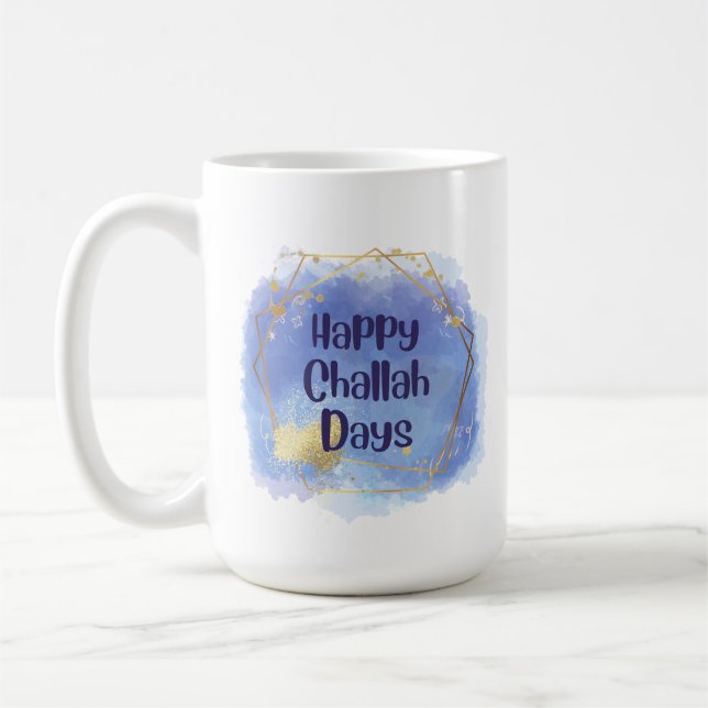 Caneca De Café Feliz Challah Days Hanukkah Mug (Esquerda)