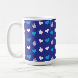 Caneca De Café Feliz Chanukah/Hanukkah PETS Blue Mug