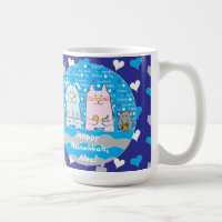 Feliz Chanukah/Hanukkah PETS Blue Mug