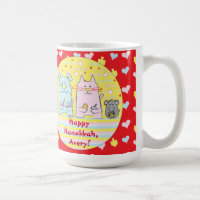 Feliz Chanukah/Hanukkah PETS Red Mug