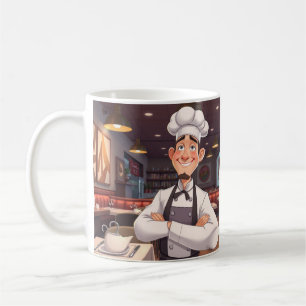 Caneca De Café Feliz Chef Mug