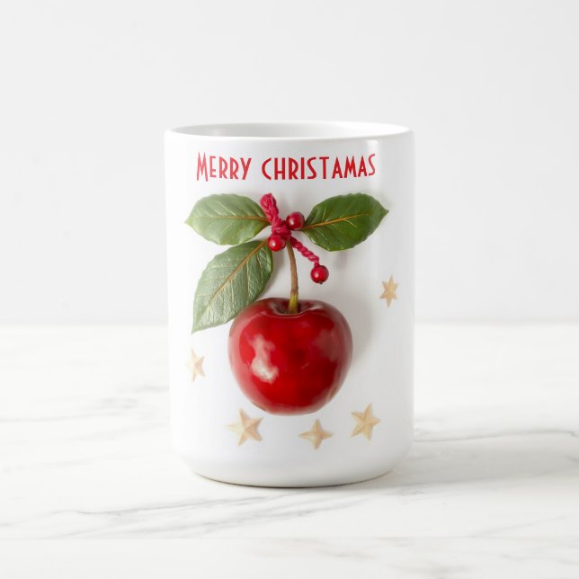 Caneca De Café Feliz Cherry Christmas Mug (Centro)