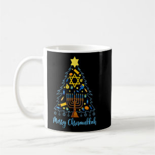 Caneca De Café Feliz Chrismukkah Árvore de Natal Feliz Hanu