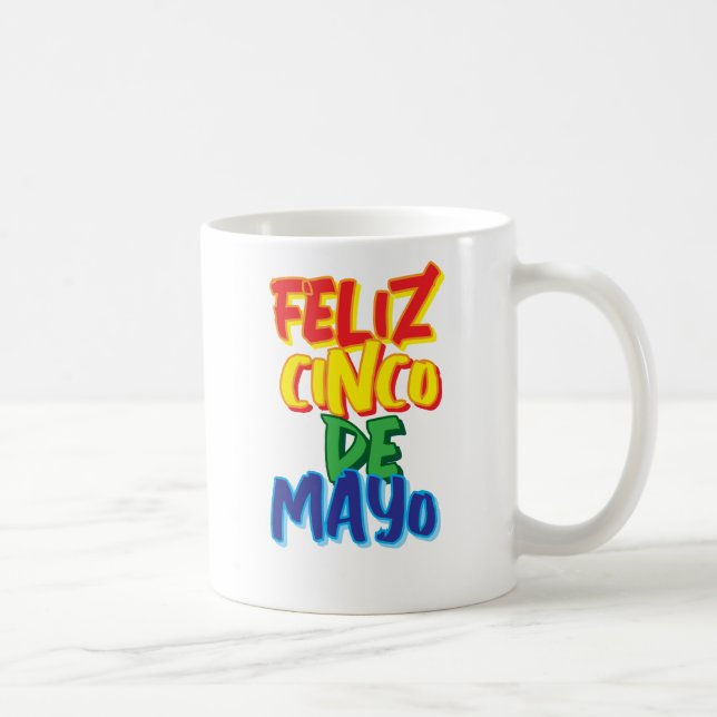 Caneca de café Feliz Cinco de Mayo (Direita)