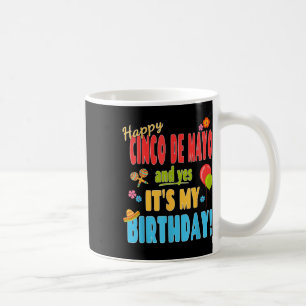Caneca De Café Feliz Cinco de Mayo, Camisa de Aniversário - 5 de