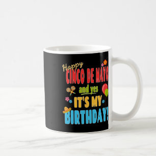 Caneca De Café Feliz Cinco de Mayo, Camisa de Aniversário - 5 de 