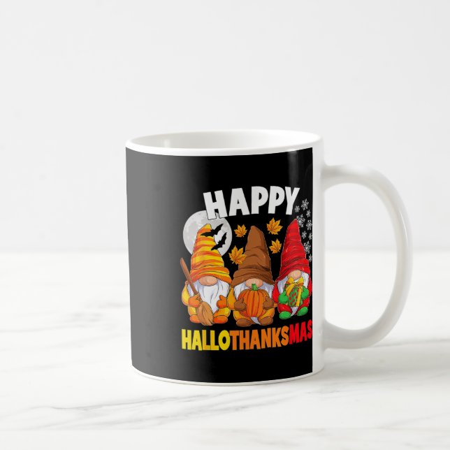Caneca De Café Feliz Cristo de Ação de Graças de Halloween de Hal (Direita)