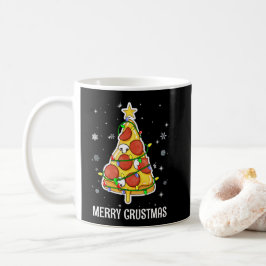 Caneca De Café Feliz Crustmas Pizza Árvore de Natal Presentes Xma