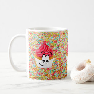 Caneca De Café Feliz Cupcake de Aniversário