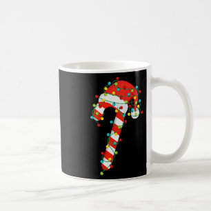Caneca De Café Feliz De Canas E Luzes De Natal Brilhantes Homens