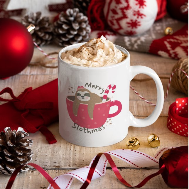Caneca De Café Feliz de Lóthmas, Trendência Gelada de Natal (Criador carregado)