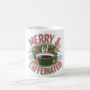 Caneca De Café Feliz de Natal e Mug Caffeinado