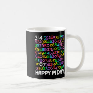 Caneca De Café Feliz dia 3.14 amante da matemática 67 professor d