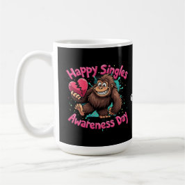 Caneca De Café Feliz Dia da Consciência dos Solteiros Celebra o A