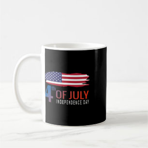 Caneca De Café Feliz Dia da Independência Bandeira Americana Para
