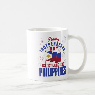 Caneca De Café Feliz Dia da Independência Filipinas Pinoy Filipin