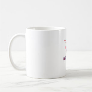 Caneca De Café feliz dia da independência vermelho azul nome data