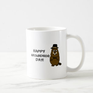 Caneca De Café Feliz Dia da Marmota!