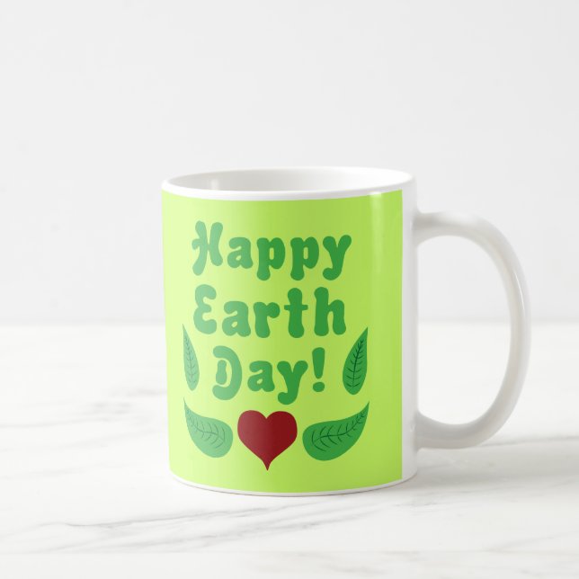 Caneca De Café Feliz Dia da Terra! (Direita)