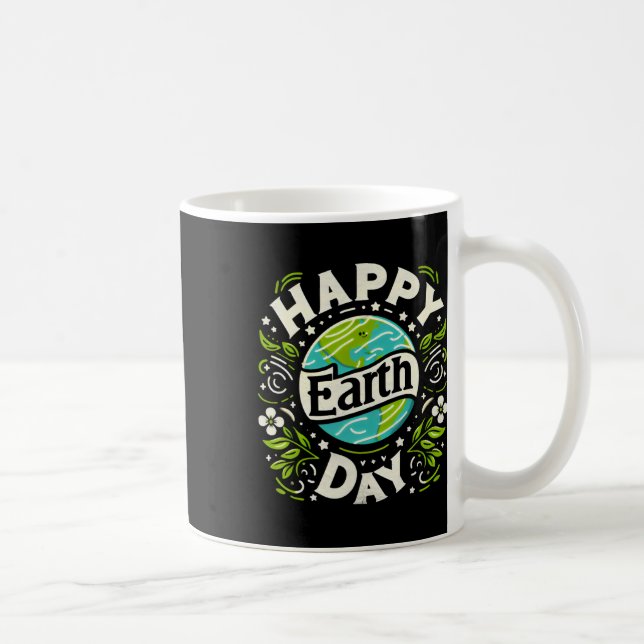 Caneca De Café Feliz Dia da Terra (Direita)