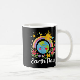 Caneca De Café Feliz Dia da Terra 2026 Terra Fofa Com Terra Flora