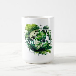 Caneca De Café Feliz dia da terra celebração 2026