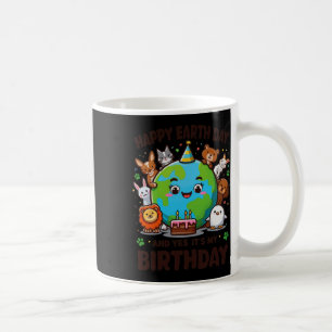 Caneca De Café Feliz Dia da Terra É o meu Nascer de aniversário n
