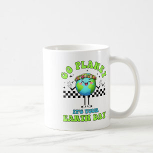 Caneca De Café Feliz Dia da Terra Engraçado Terra Fofa Com Terra 