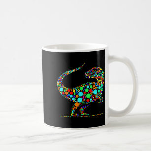 Caneca De Café Feliz Dia das Bolinhas Colorido Dinossauro Meninos
