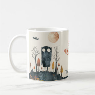 Caneca De Café Feliz Dia das Bruxas de Monstro Bonito e Bonito
