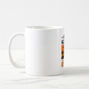 Caneca De Café Feliz Dia das Bruxas Neto Camisa Vintage Assustado