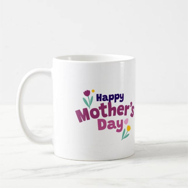 Caneca De Café Feliz Dia das Mães (Esquerda)