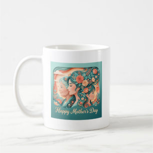 Caneca De Café Feliz Dia das Mães Adorável