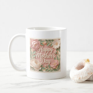 Caneca De Café Feliz Dia das Mães Adorável